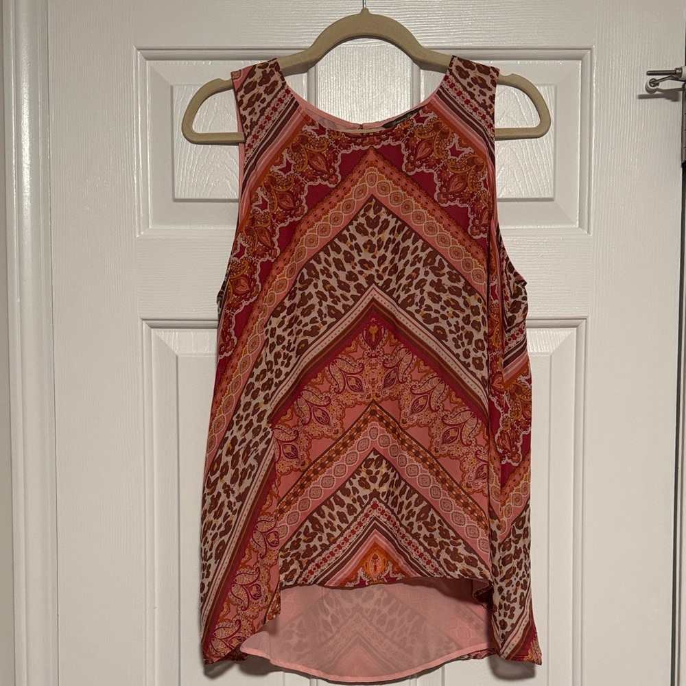 Women's Multicolor Sleeveless Top
